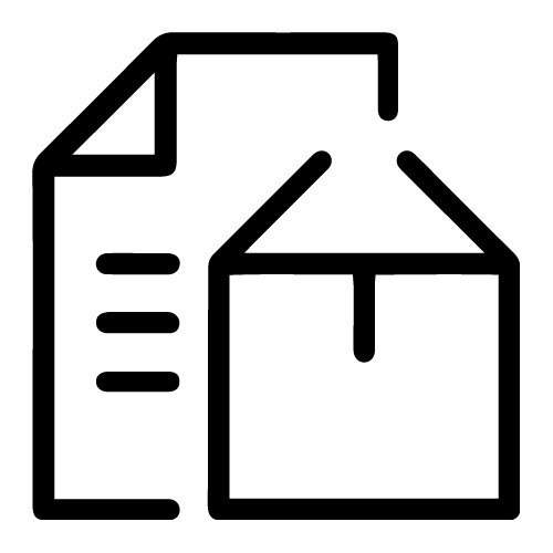 File document with home icon outline