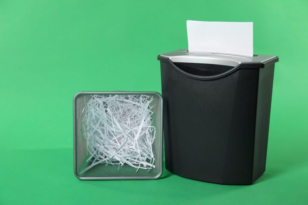 Shredding your documents