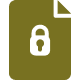 Secure file icon with padlock symbol